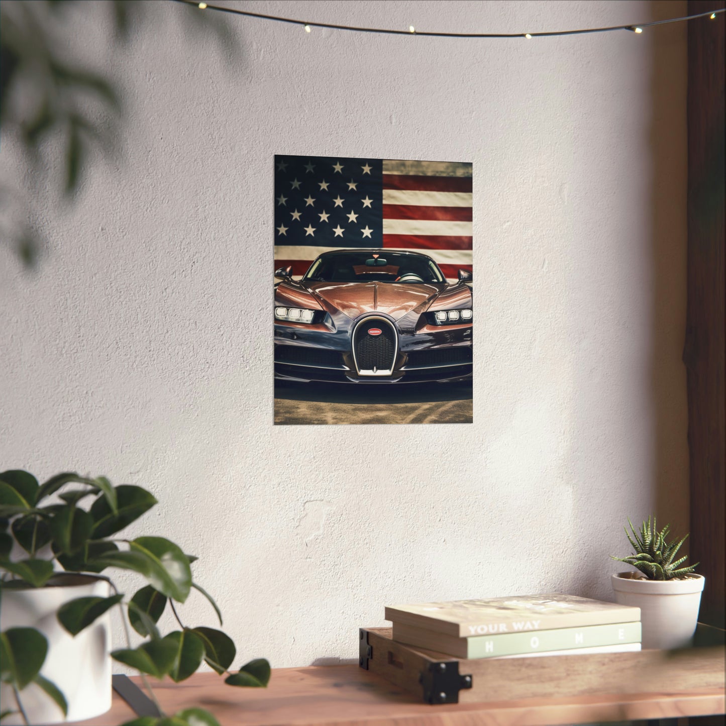 Premium Matte Vertical Posters Bugatti Flag 4