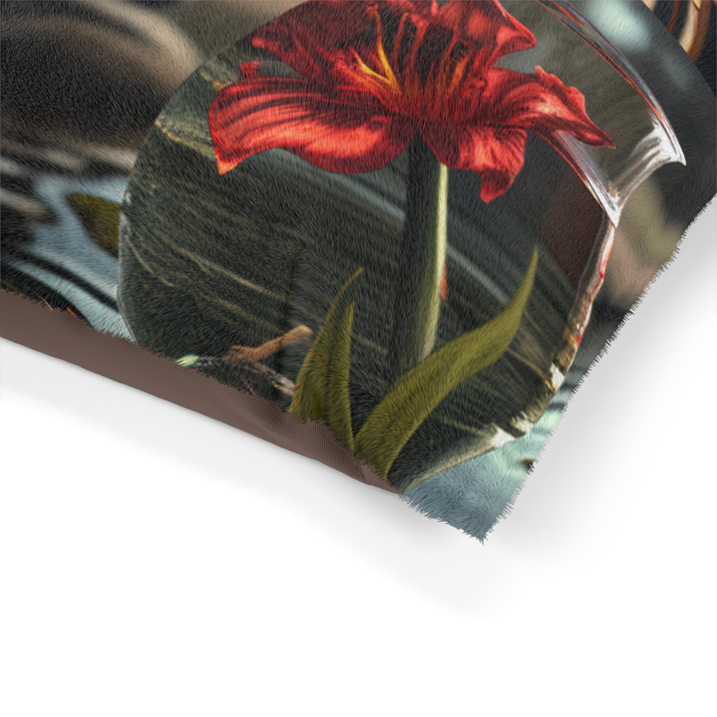 Pet Bed Red Lily in a Glass vase 5