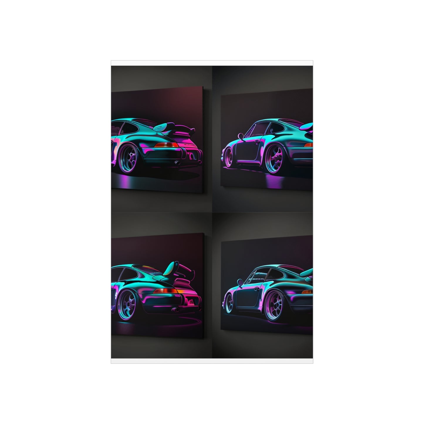 Premium Matte Vertical Posters Porsche Purple 5