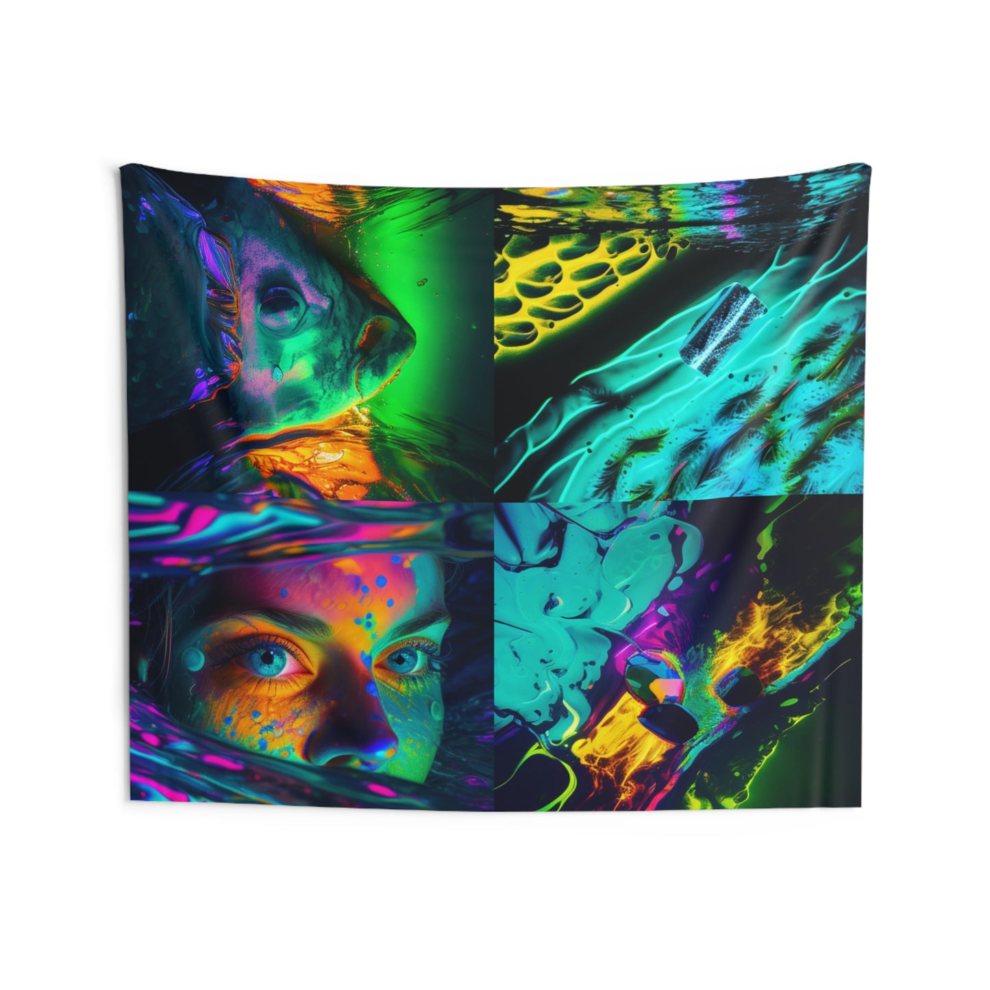 Indoor Wall Tapestries Florescent Glow 5