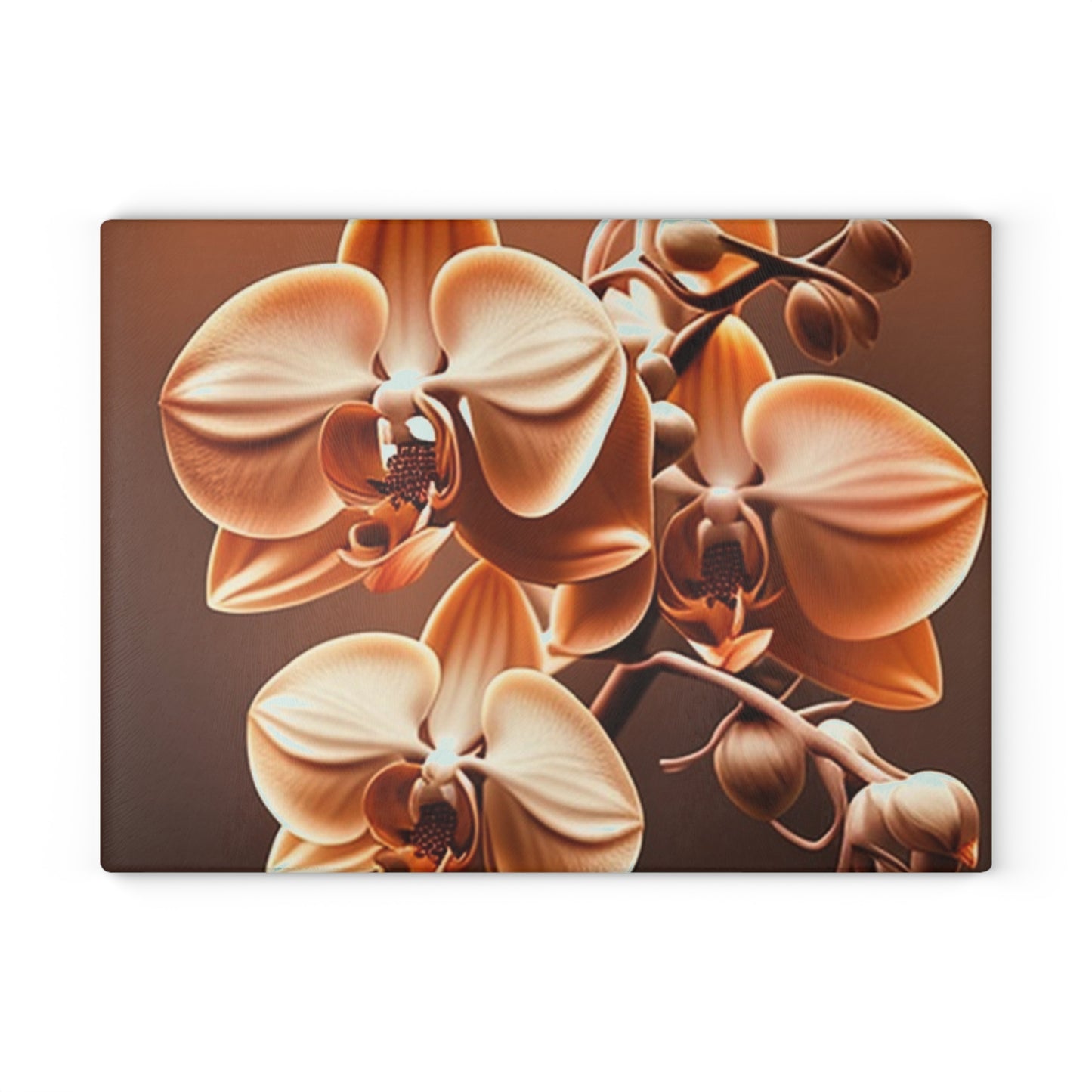 Glass Cutting Board orchid pedals 3