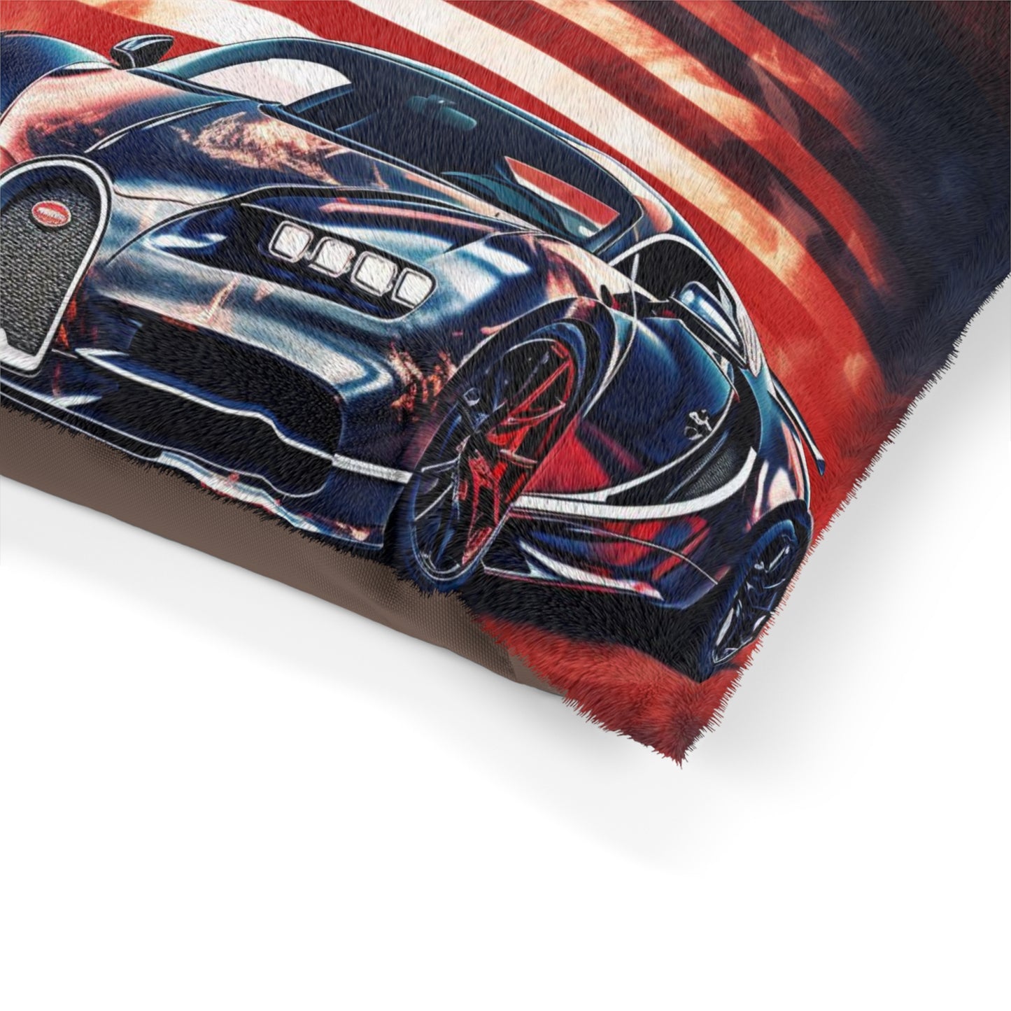 Pet Bed Abstract American Flag Background Bugatti 5