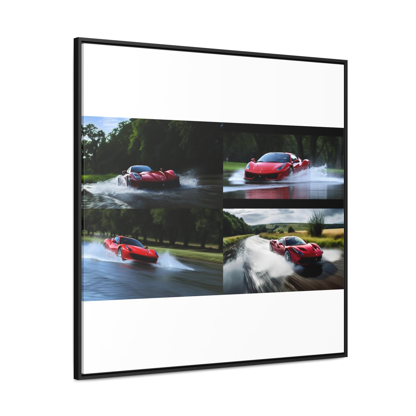 Gallery Canvas Wraps, Square Frame Water Ferrari Splash 5