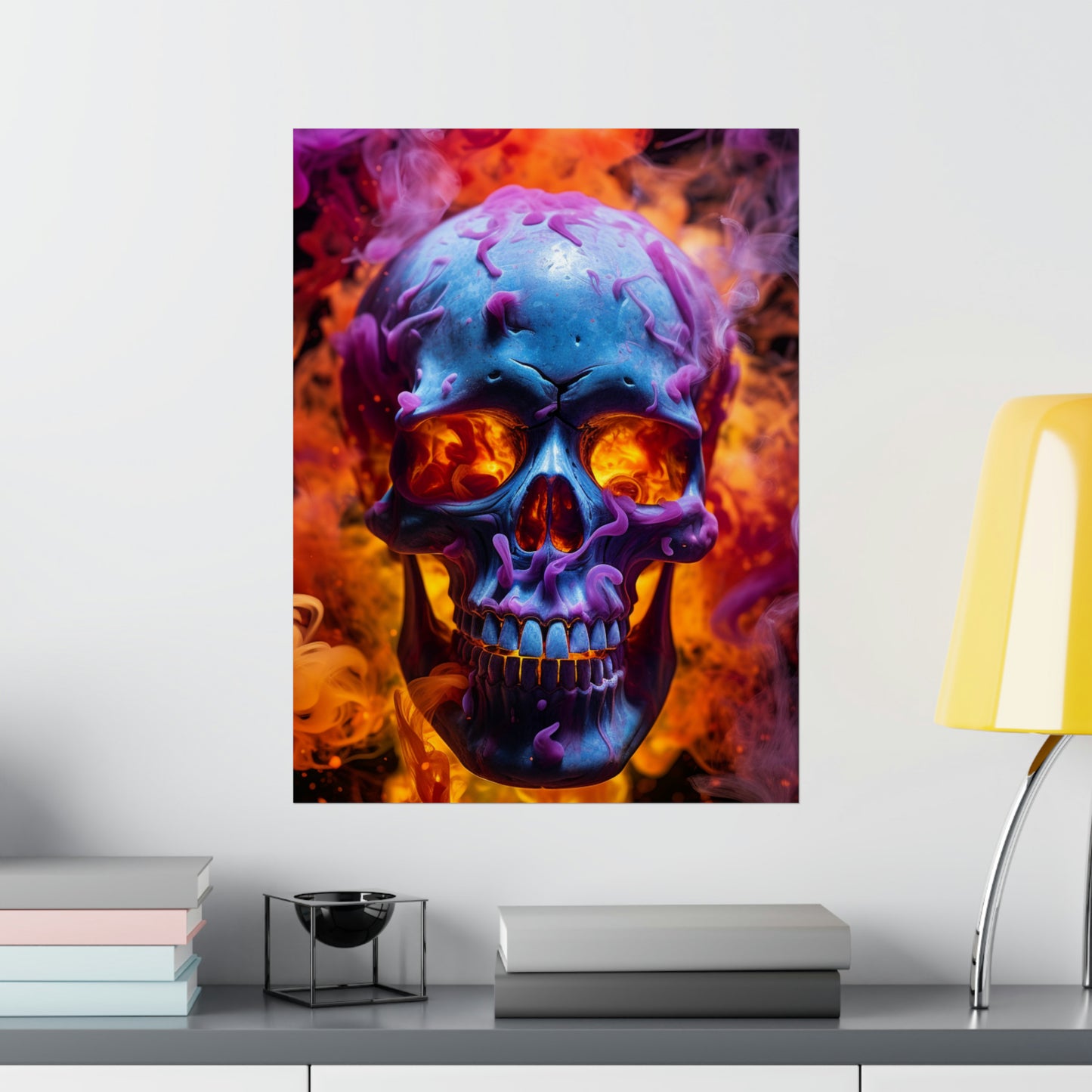 Premium Matte Vertical Posters Macro Skull 3