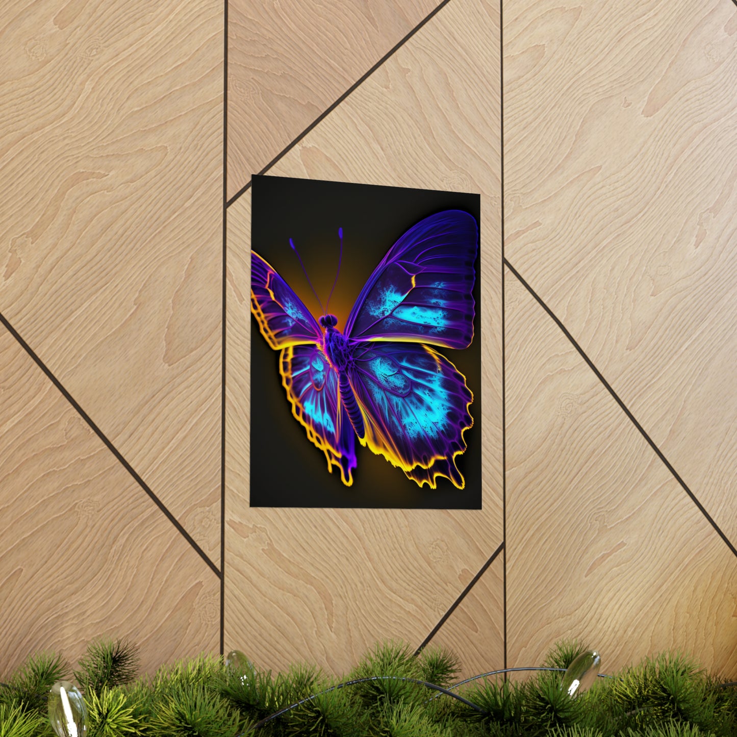 Premium Matte Vertical Posters Thermal Butterfly 4