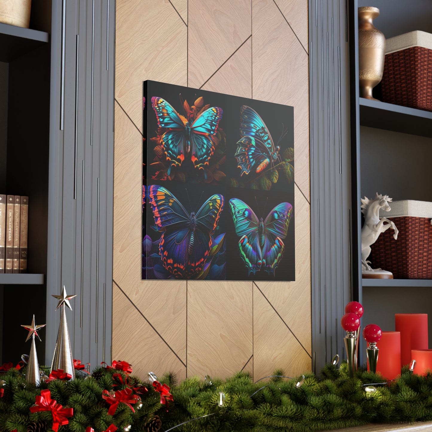 Canvas Gallery Wraps Hue Neon Butterfly 5