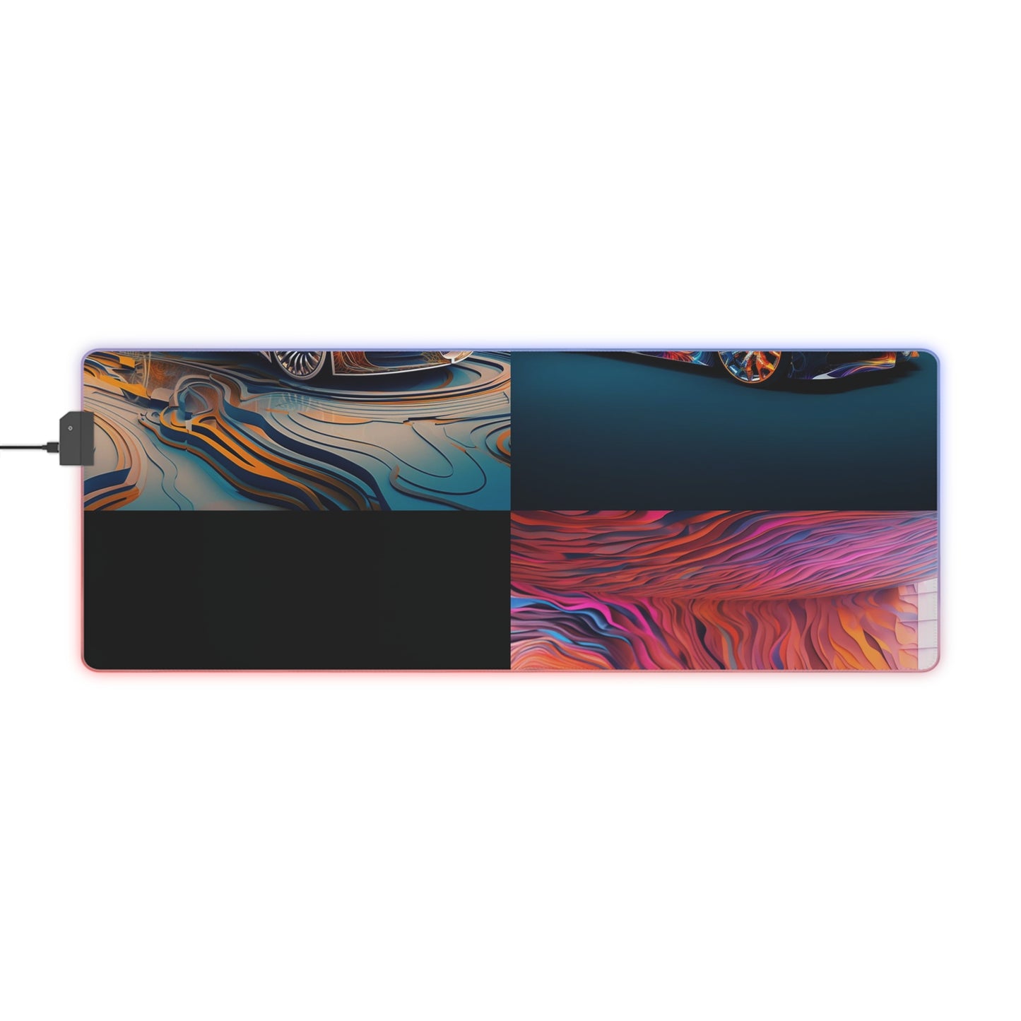 LED Gaming Mouse Pad Bugatti Abstract Flair 5