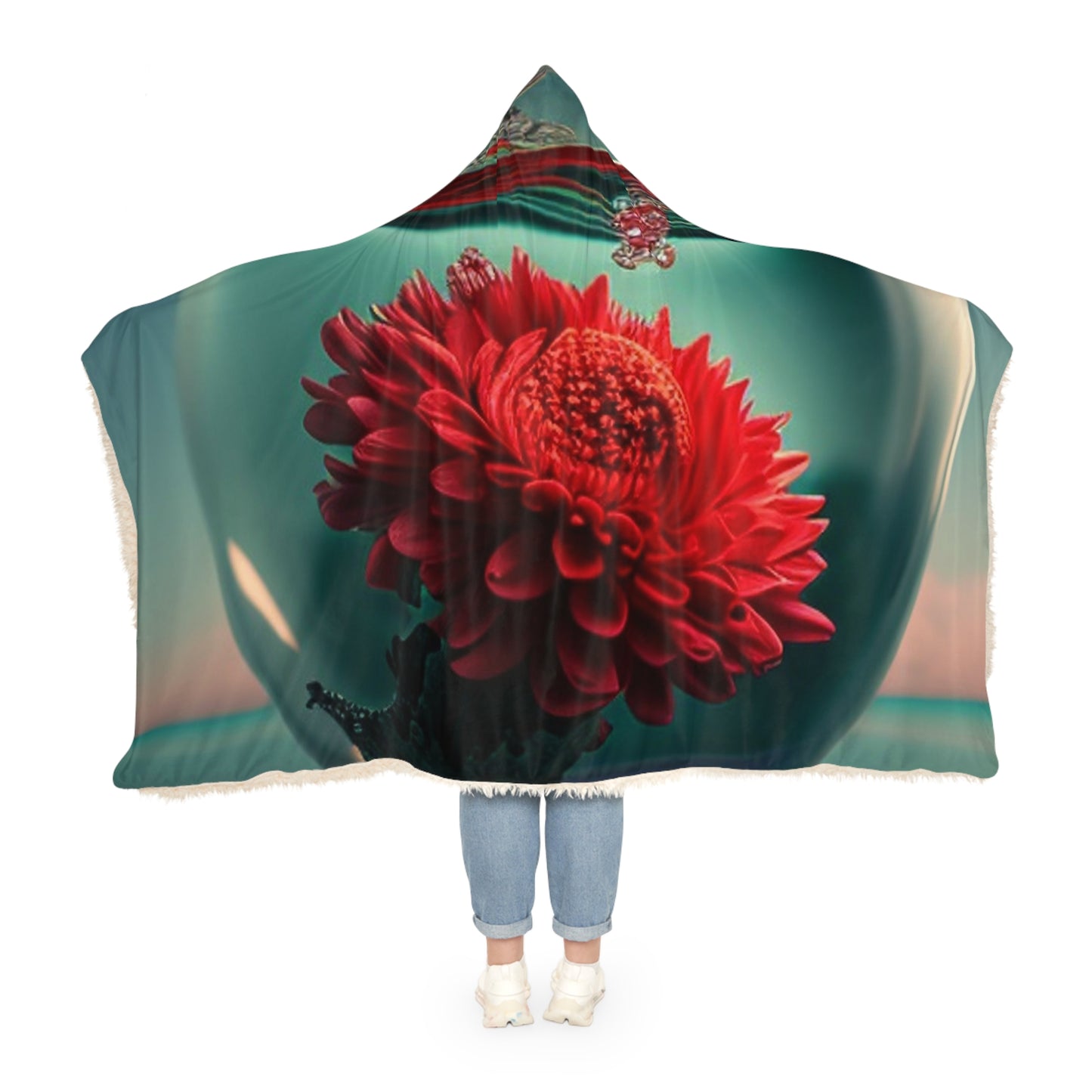 Snuggle Hooded Blanket Chrysanthemum 4