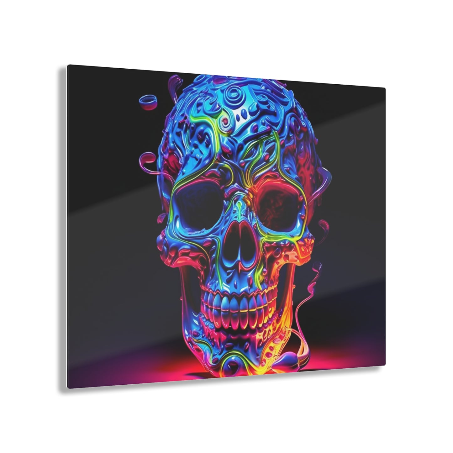 Acrylic Prints Macro Skull Color 3