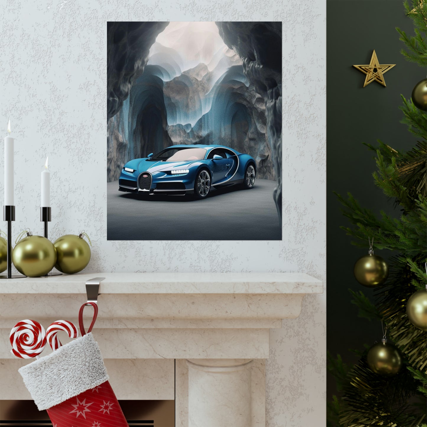 Premium Matte Vertical Posters Bugatti Real Look 2