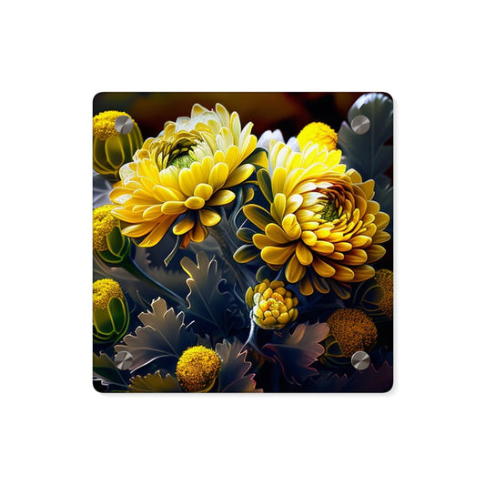 Acrylic Wall Art Panels Yellow Hermosas Flores Amarillas 3