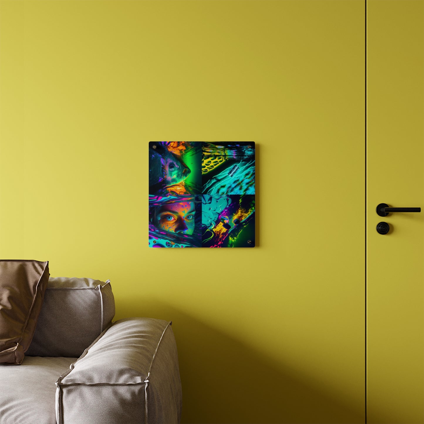 Acrylic Wall Art Panels Florescent Glow 5