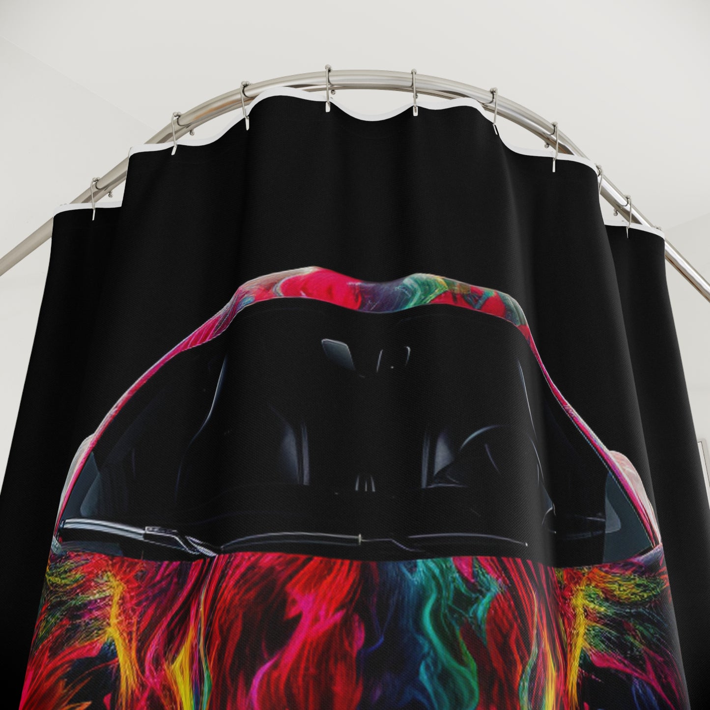 Polyester Shower Curtain Ferrari Color 1