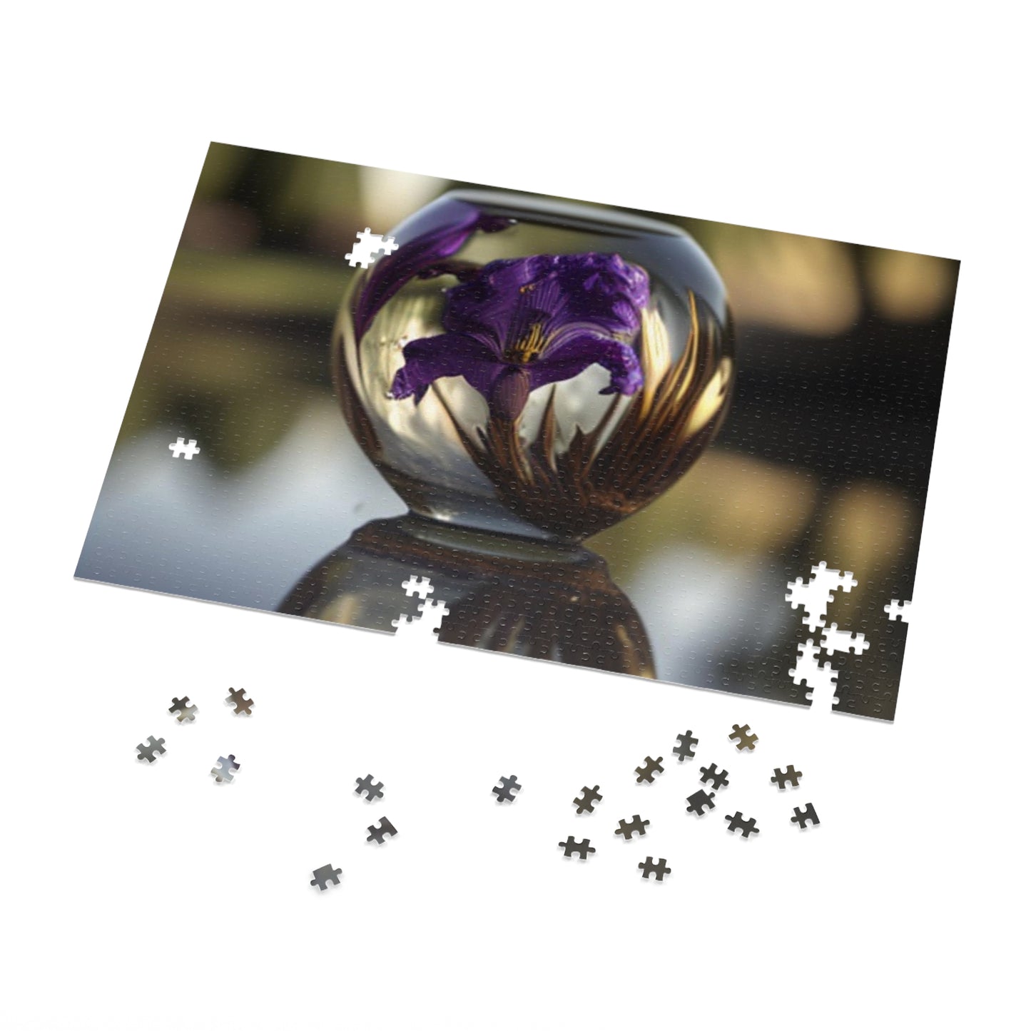Jigsaw Puzzle (30, 110, 252, 500,1000-Piece) Purple Iris in a vase 2