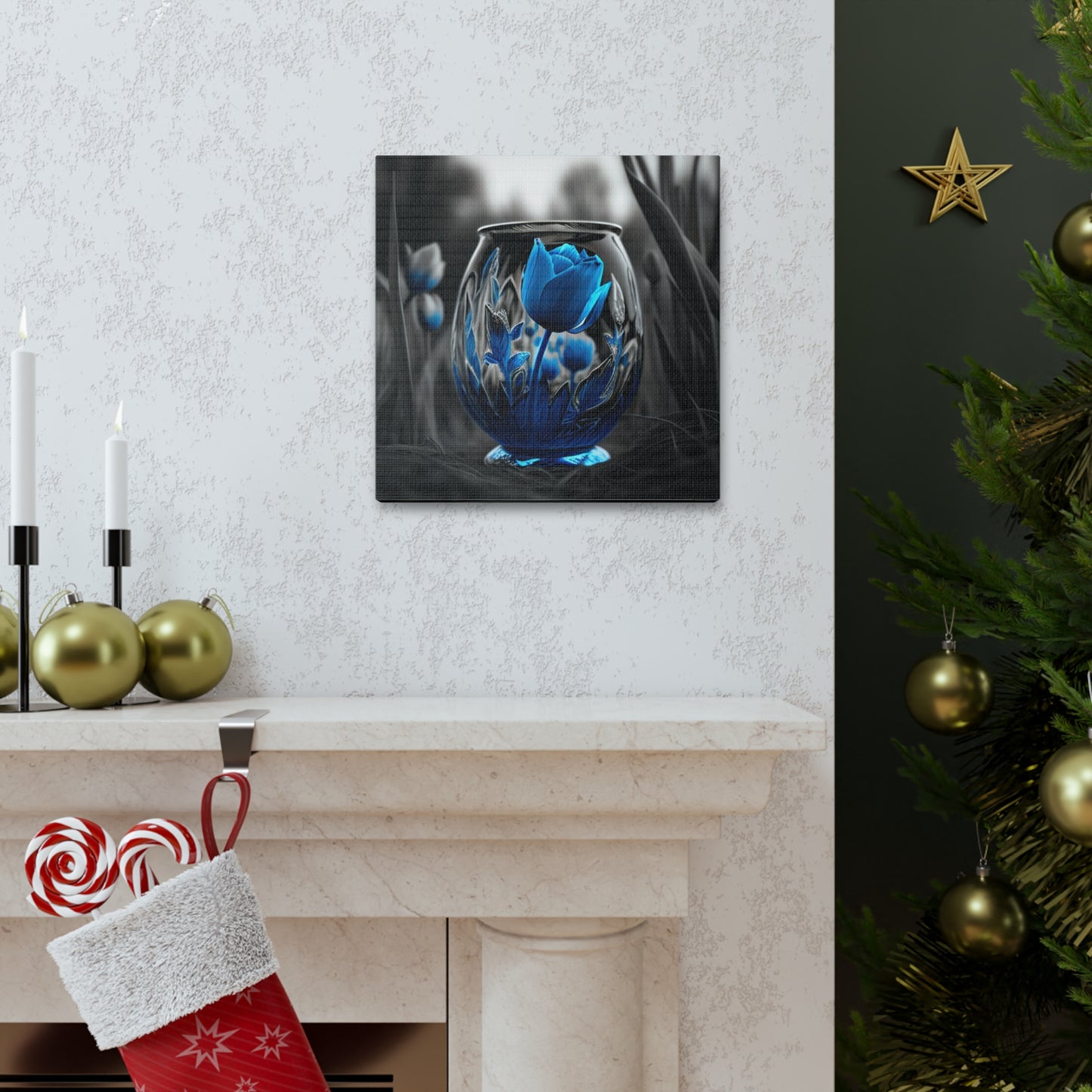 Canvas Gallery Wraps Tulip Blue 2