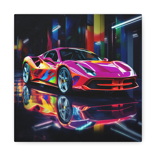 Canvas Gallery Wraps Pink Macro Ferrari 1