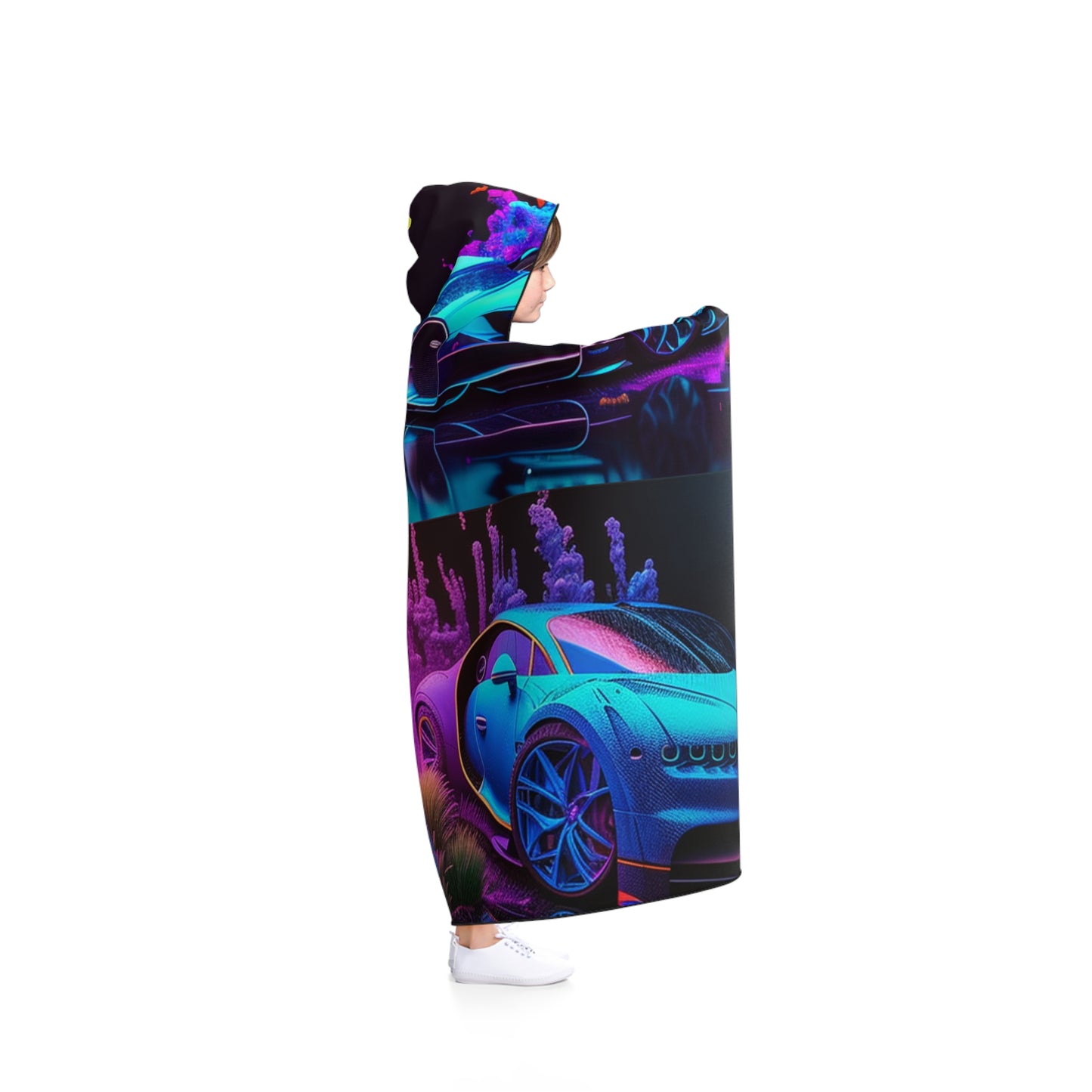 Hooded Blanket Bugatti Neon Chiron 5