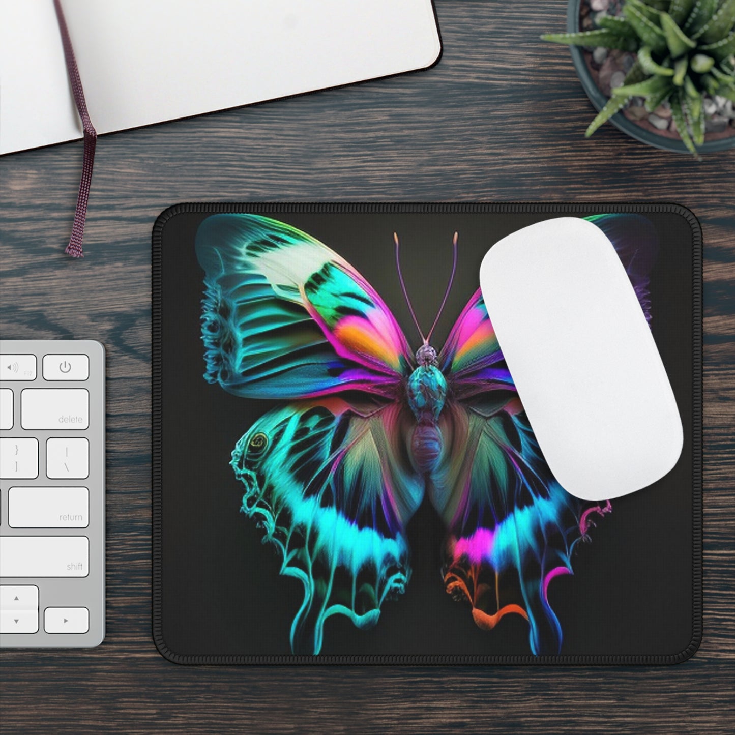 Gaming Mouse Pad  Neon Butterfly Fusion 4