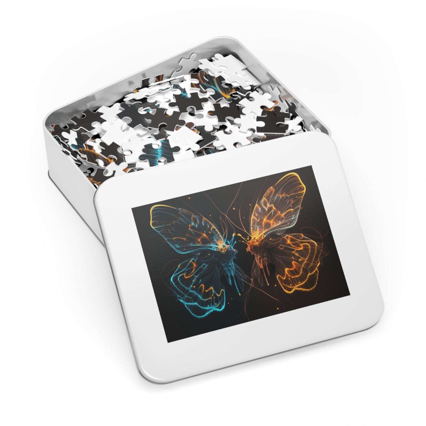 Jigsaw Puzzle (30, 110, 252, 500,1000-Piece) Neon Glo Butterfly 1