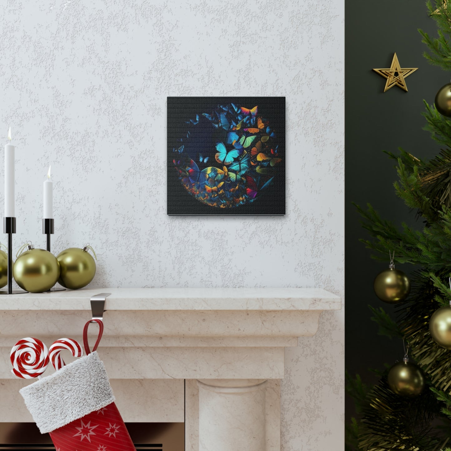 Canvas Gallery Wraps Moon Butterfly 1