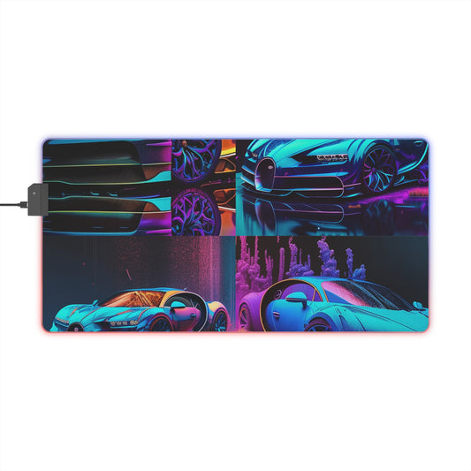 LED Gaming Mouse Pad Bugatti Neon Chiron 5