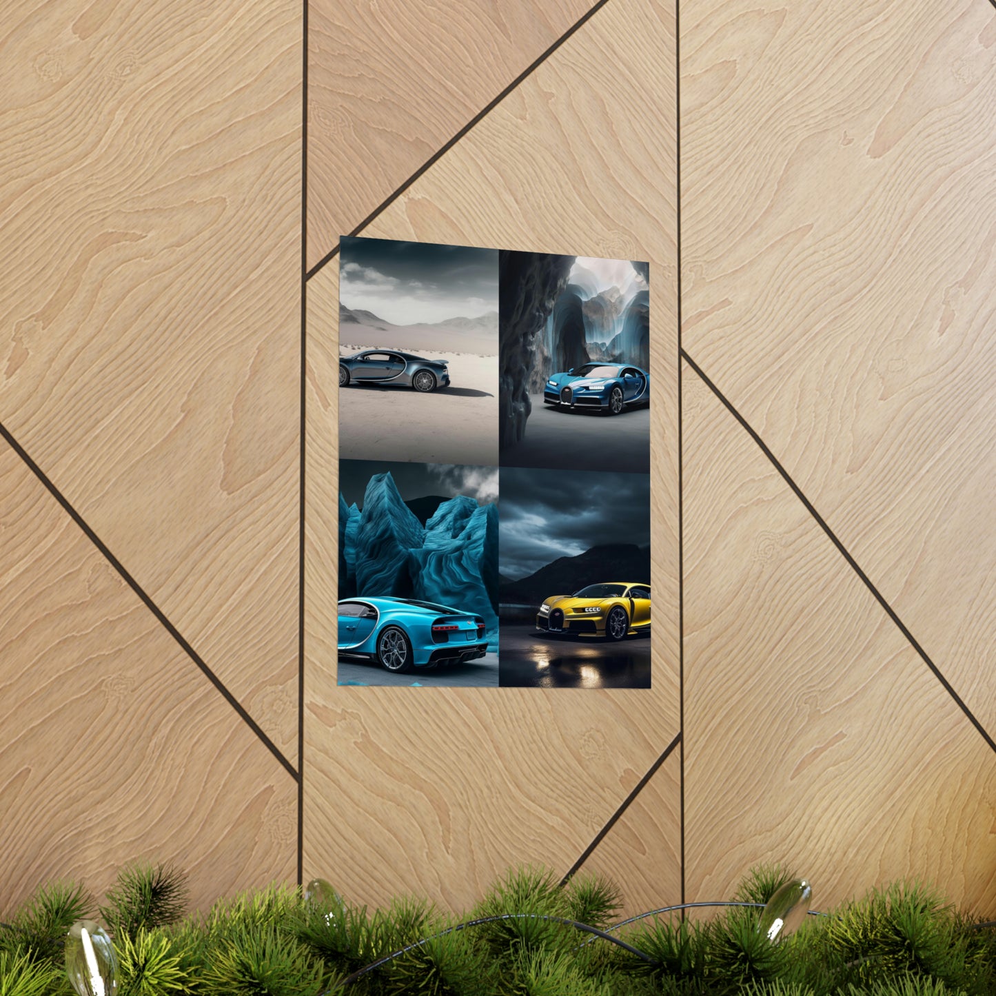 Premium Matte Vertical Posters Bugatti Real Look 5