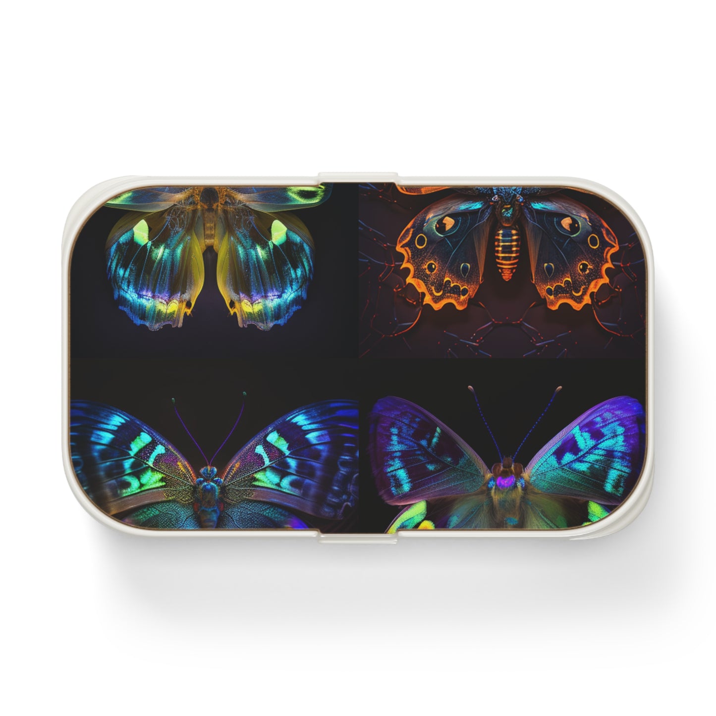 Bento Lunch Box Neon Hue Butterfly 5