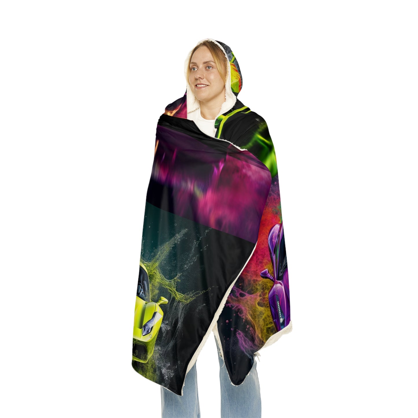 Snuggle Hooded Blanket Farrari Water 5