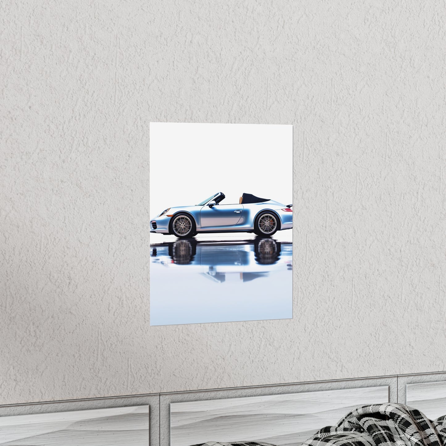 Premium Matte Vertical Posters 911 Speedster on water 1