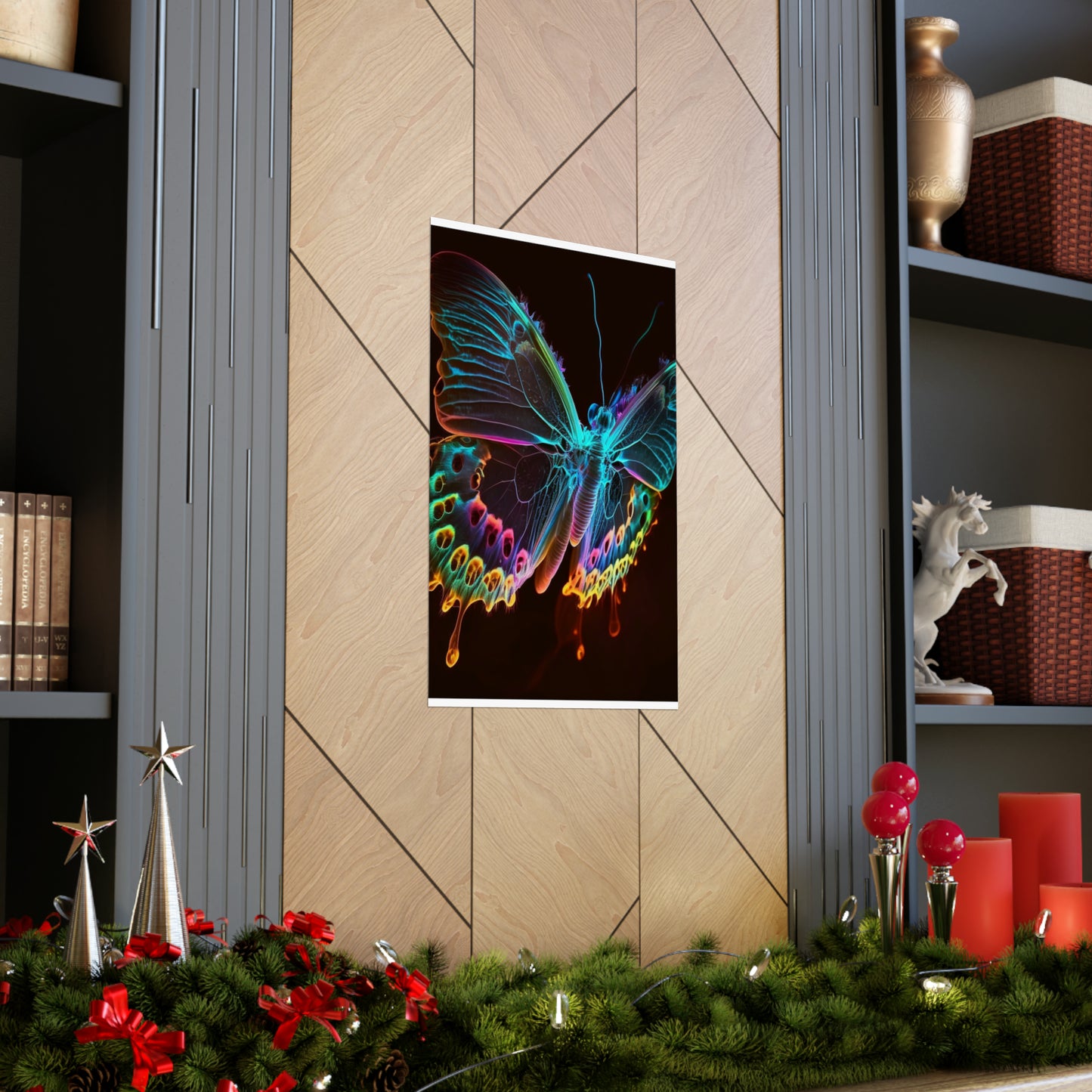 Premium Matte Vertical Posters Thermal Butterfly 2