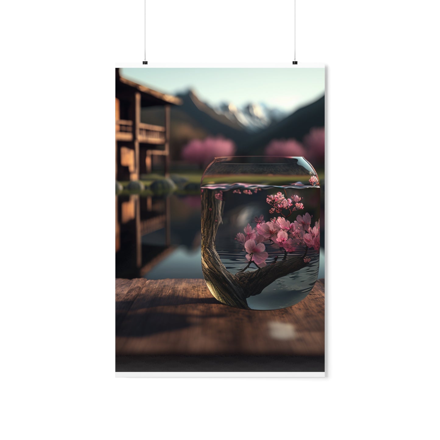 Premium Matte Vertical Posters Cherry Blossom 3