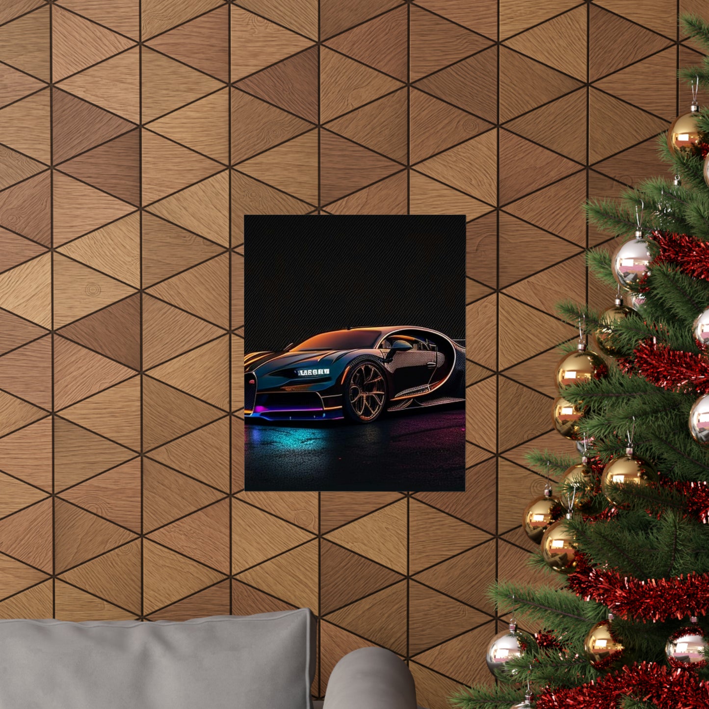 Premium Matte Vertical Posters Bugatti Chiron Super 4