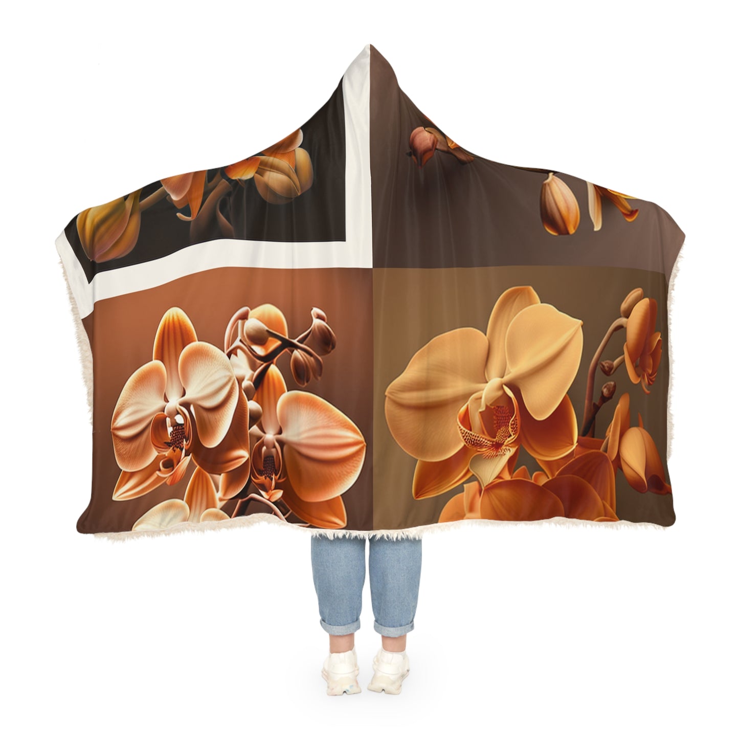 Snuggle Hooded Blanket orchid pedals 5