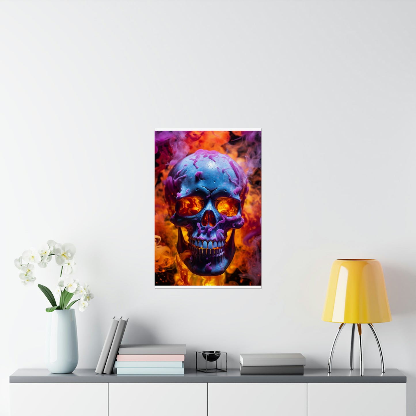 Premium Matte Vertical Posters Macro Skull 3