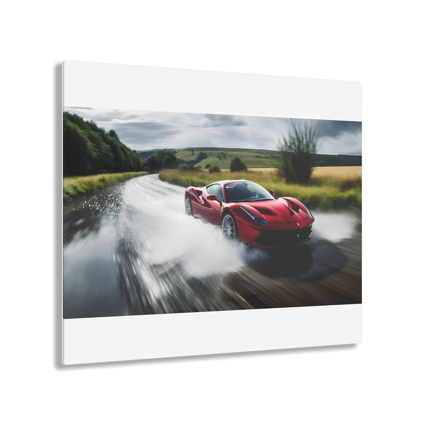 Acrylic Prints Water Ferrari Splash 4