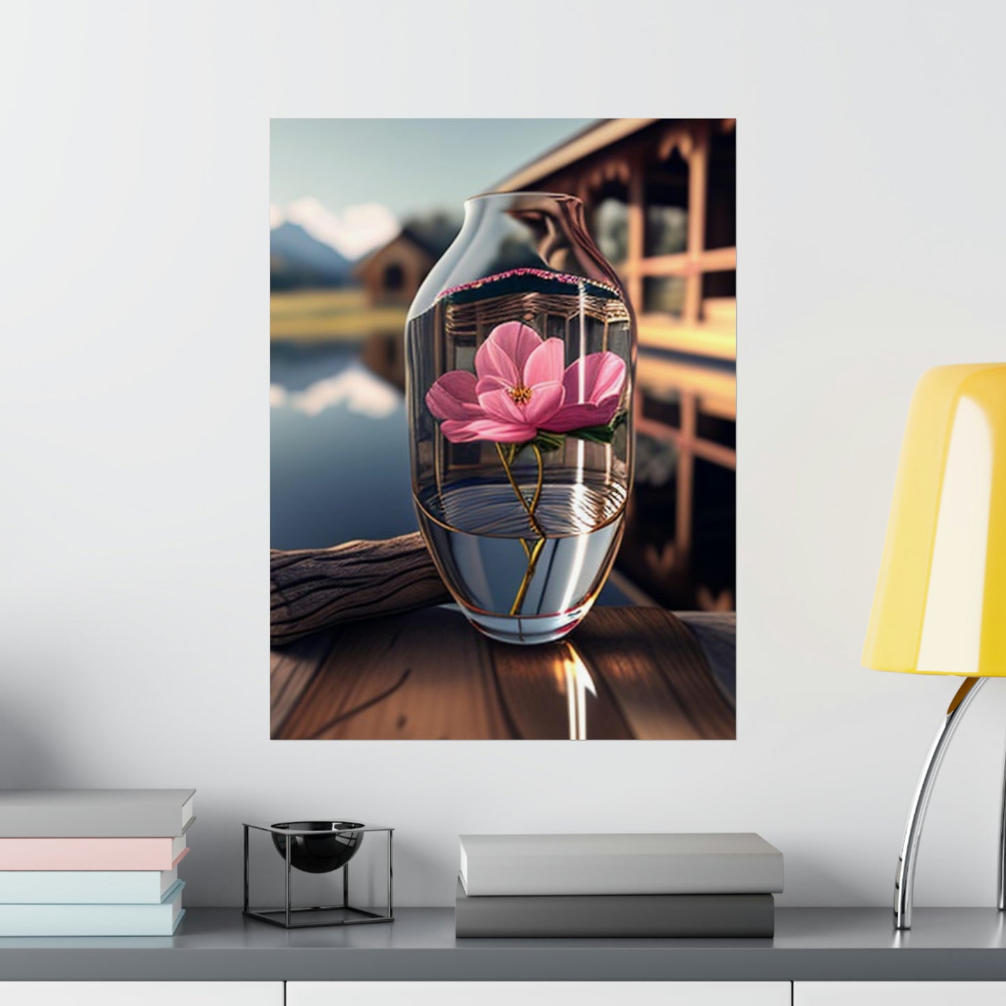 Premium Matte Vertical Posters Pink Magnolia 4