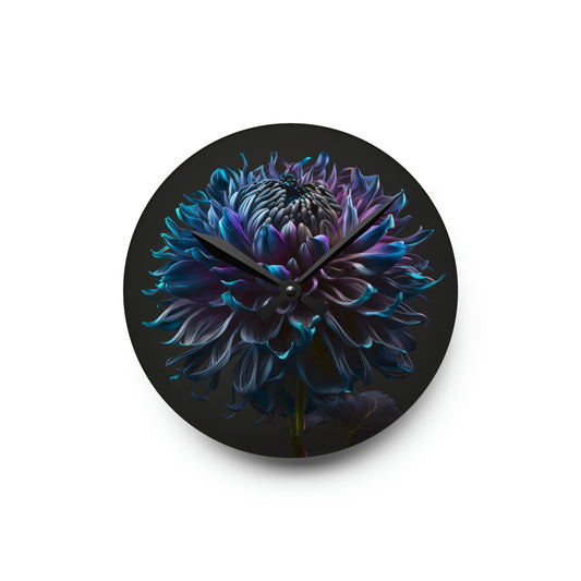 Acrylic Wall Clock Dahlia Purple 3