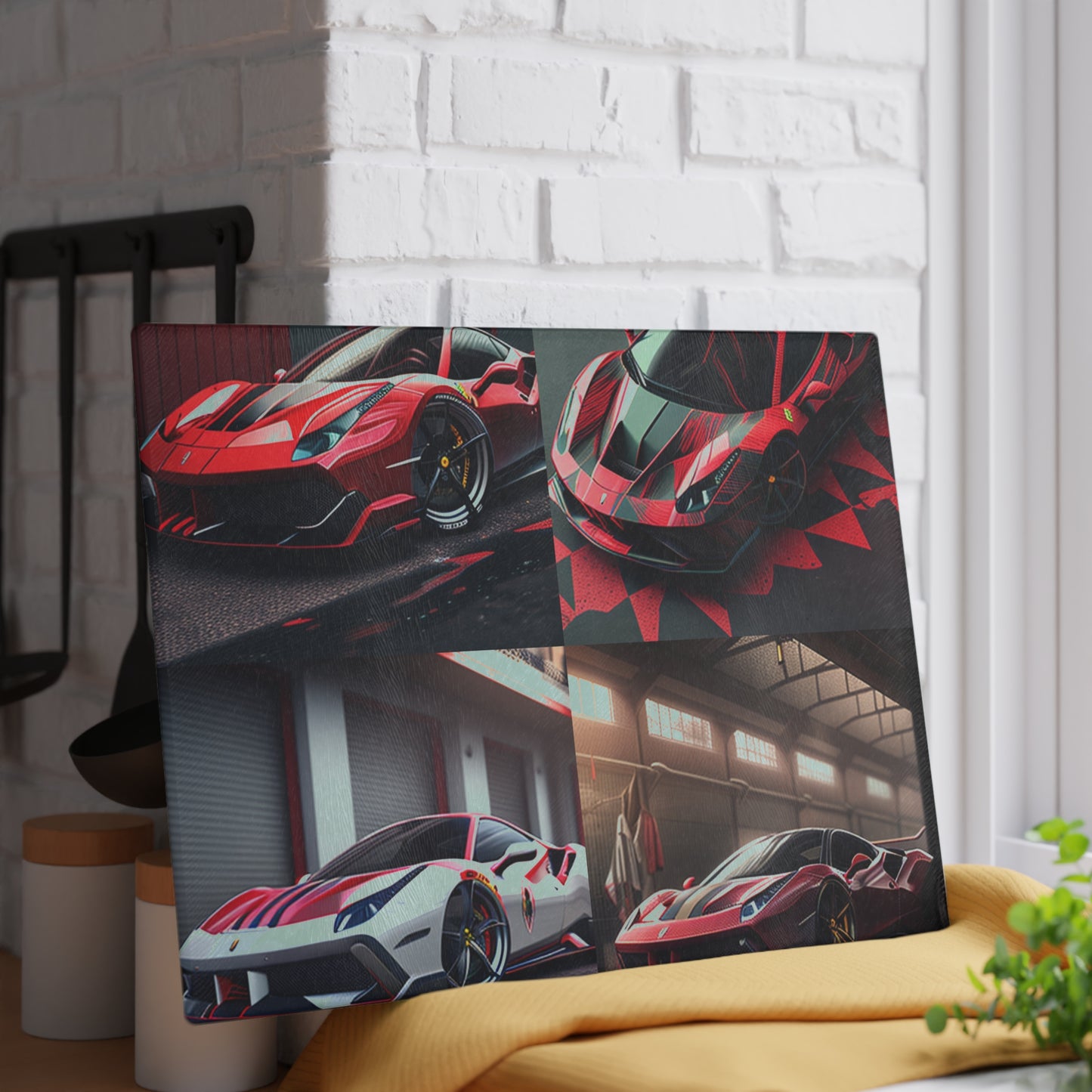 Glass Cutting Board Ferrari Hyper 5