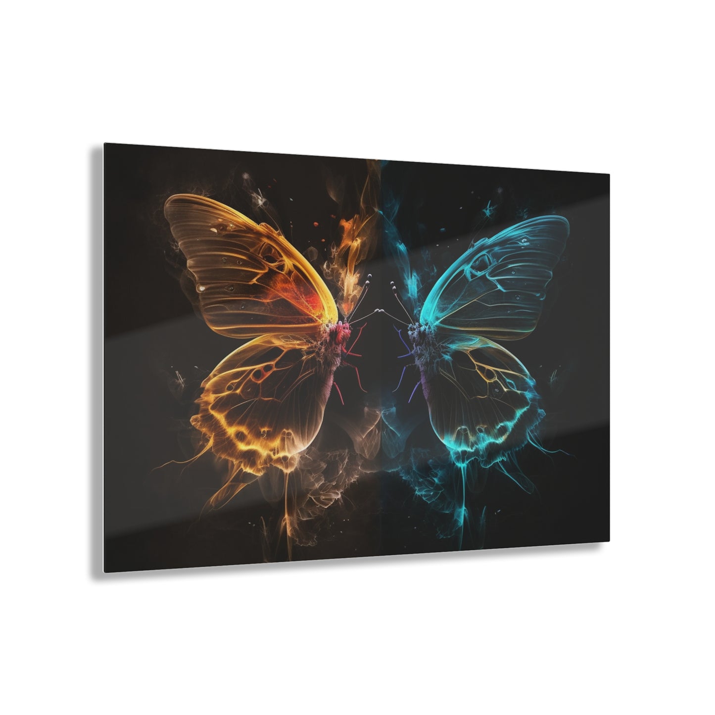 Acrylic Prints Kiss Neon Butterfly 7