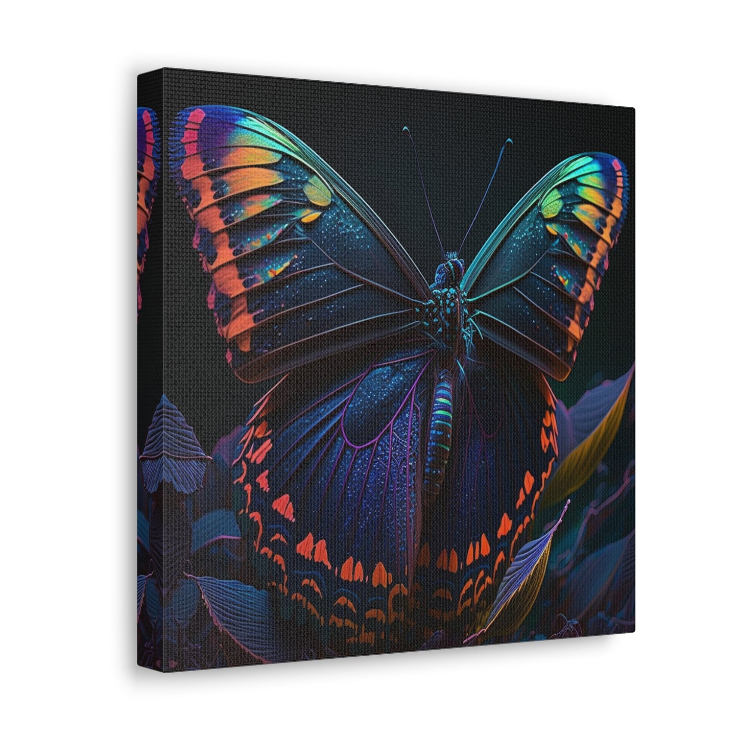 Canvas Gallery Wraps Hue Neon Butterfly 3