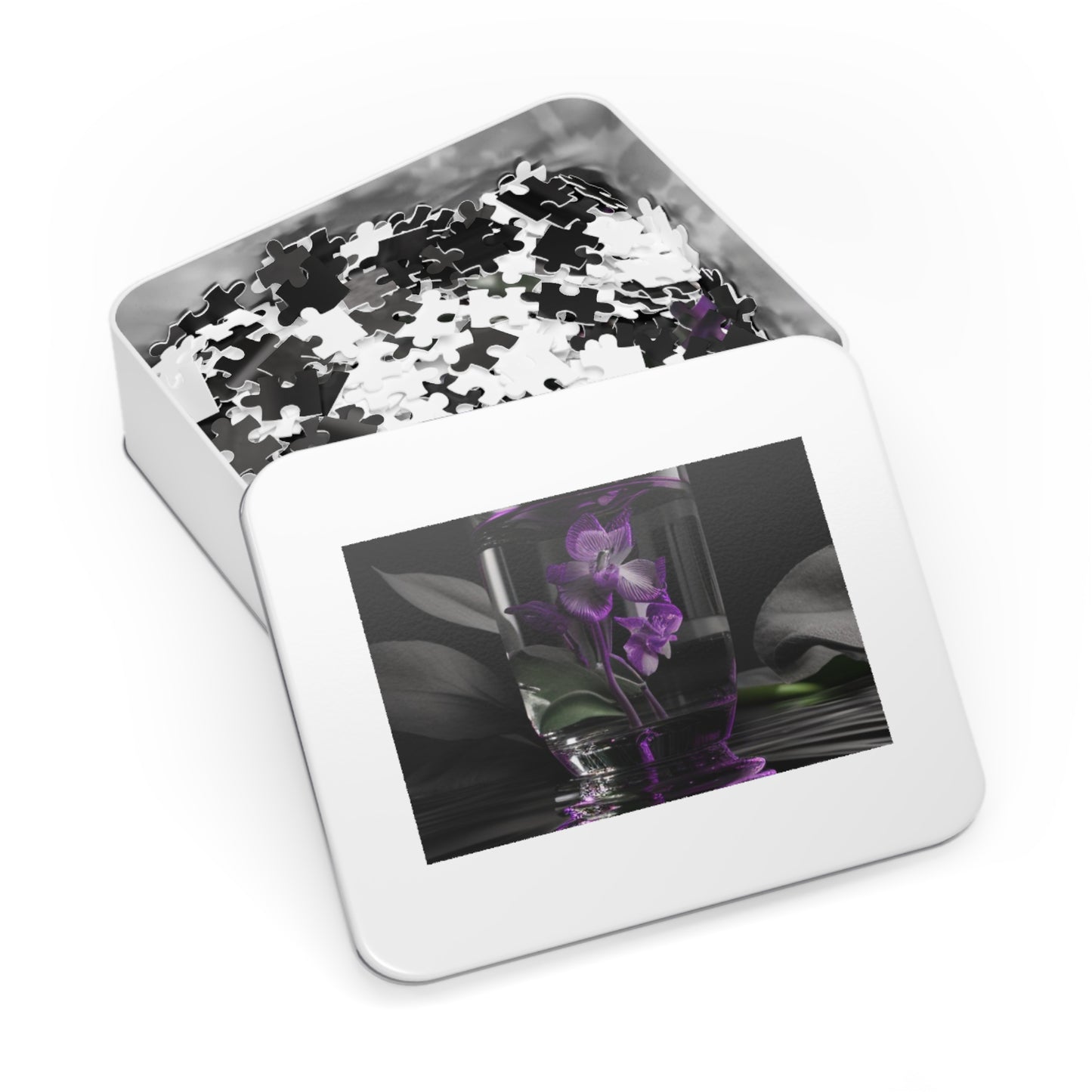 Jigsaw Puzzle (30, 110, 252, 500,1000-Piece) Purple Orchid Glass vase 1