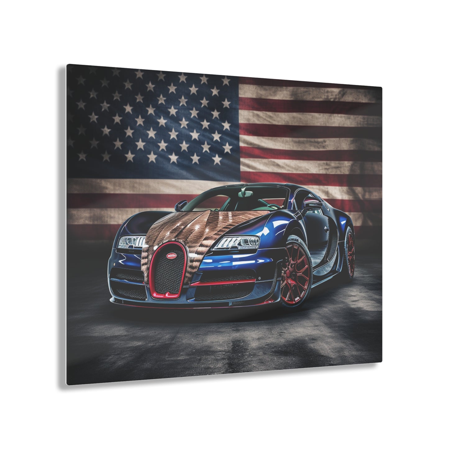 Acrylic Prints Bugatti American Flag 4