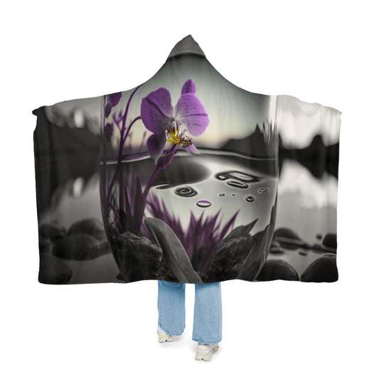 Snuggle Hooded Blanket Purple Orchid Glass vase 2