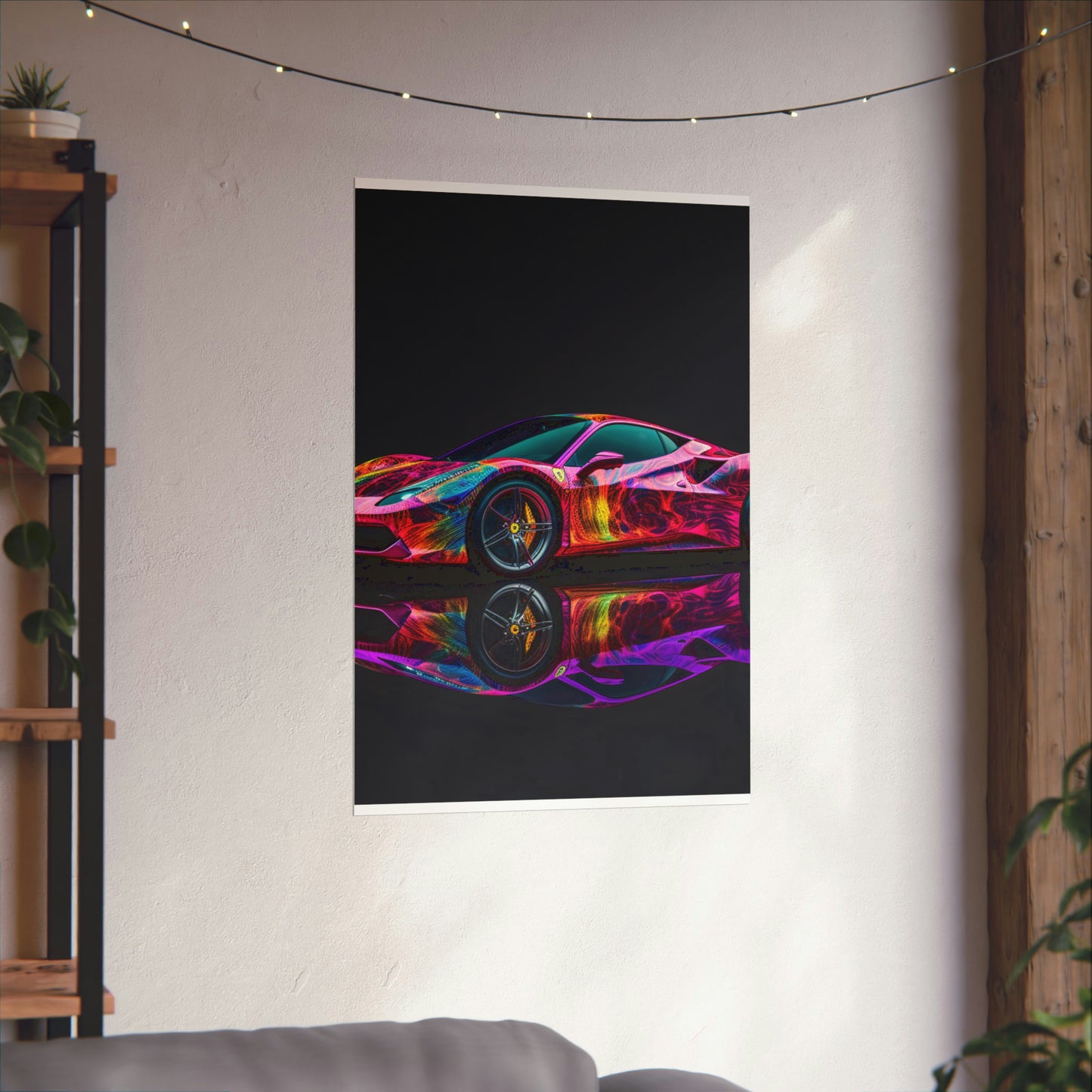 Premium Matte Vertical Posters Ferrari Color 4