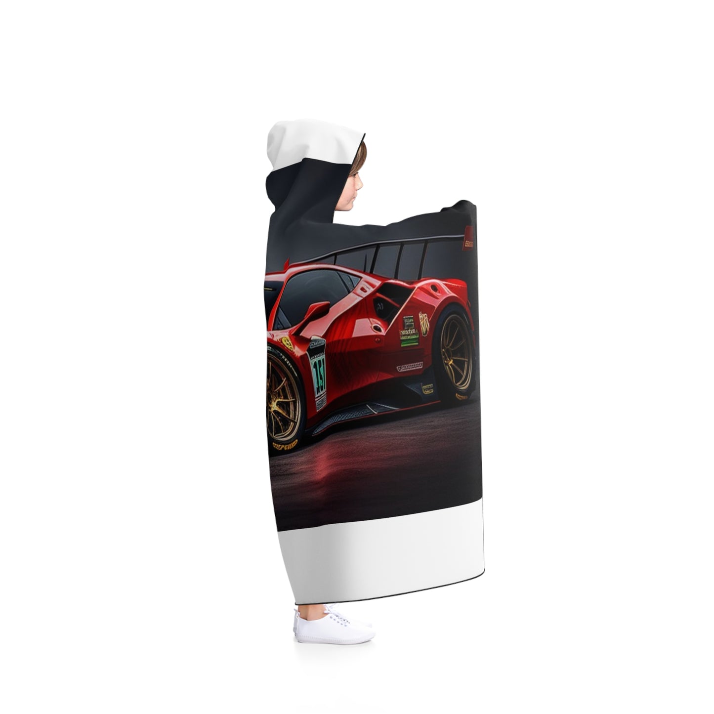 Hooded Blanket Ferrari Red 2