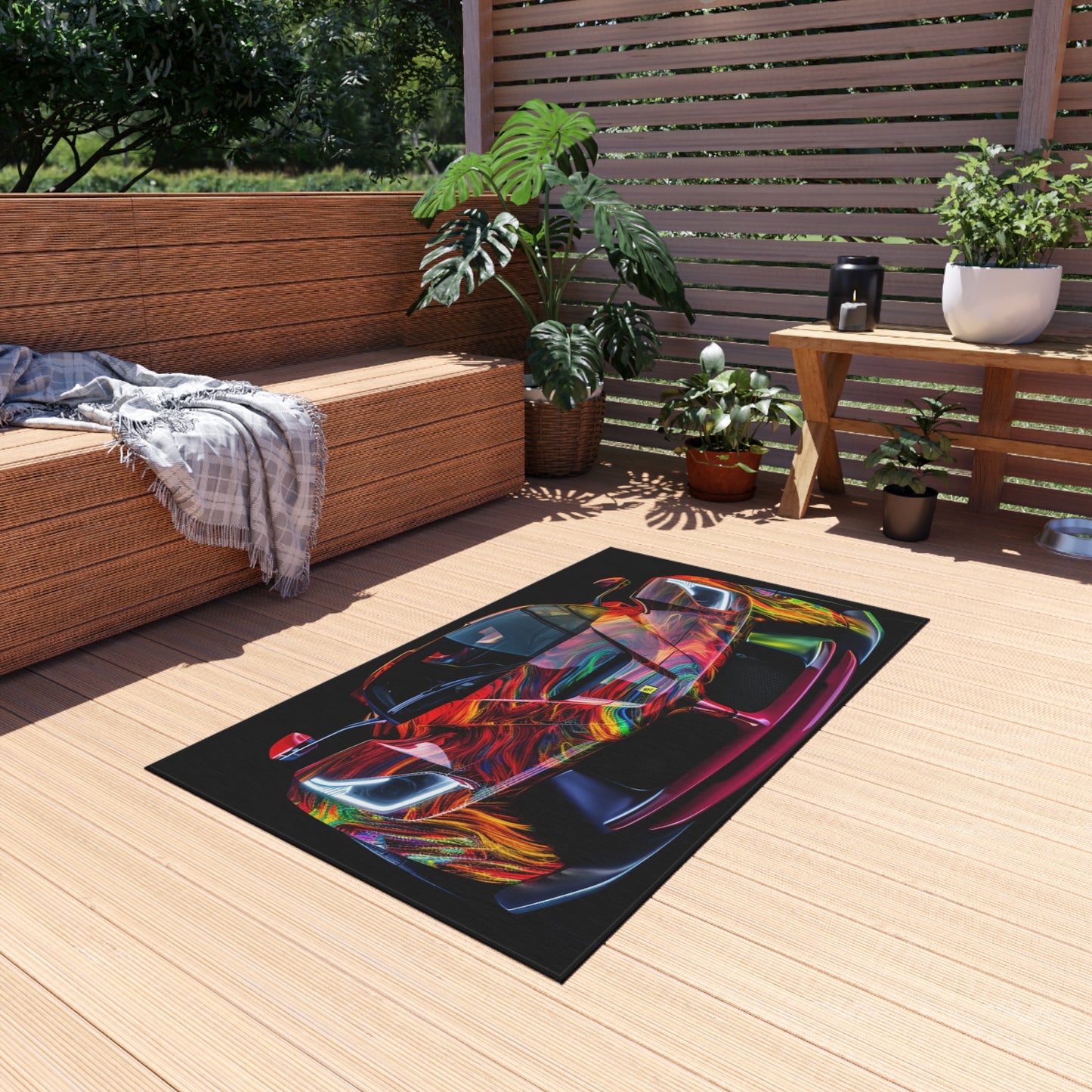 Outdoor Rug  Ferrari Neon 3