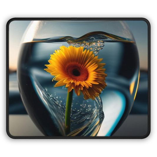 Gaming Mouse Pad  yello Gerbera glass 3