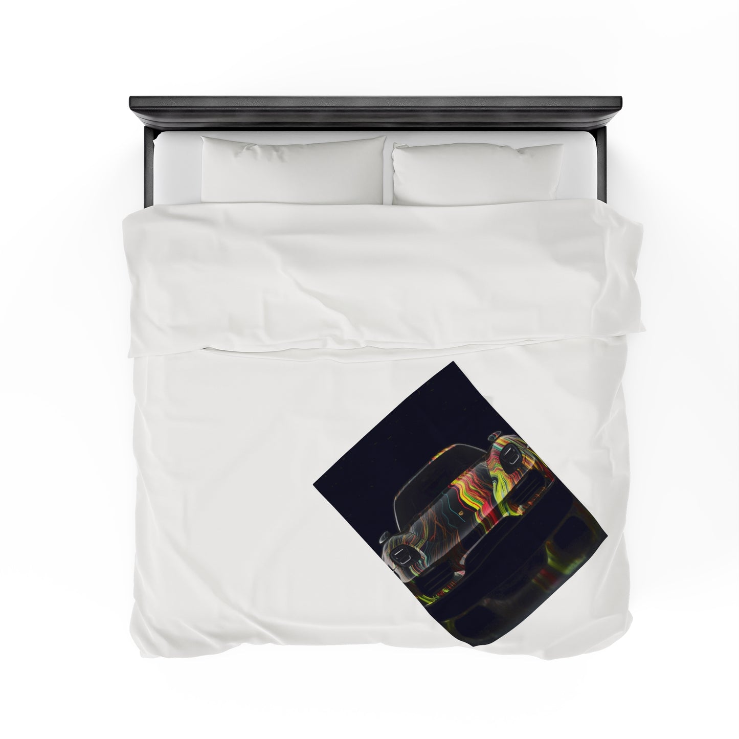 Velveteen Plush Blanket Porsche Line 2