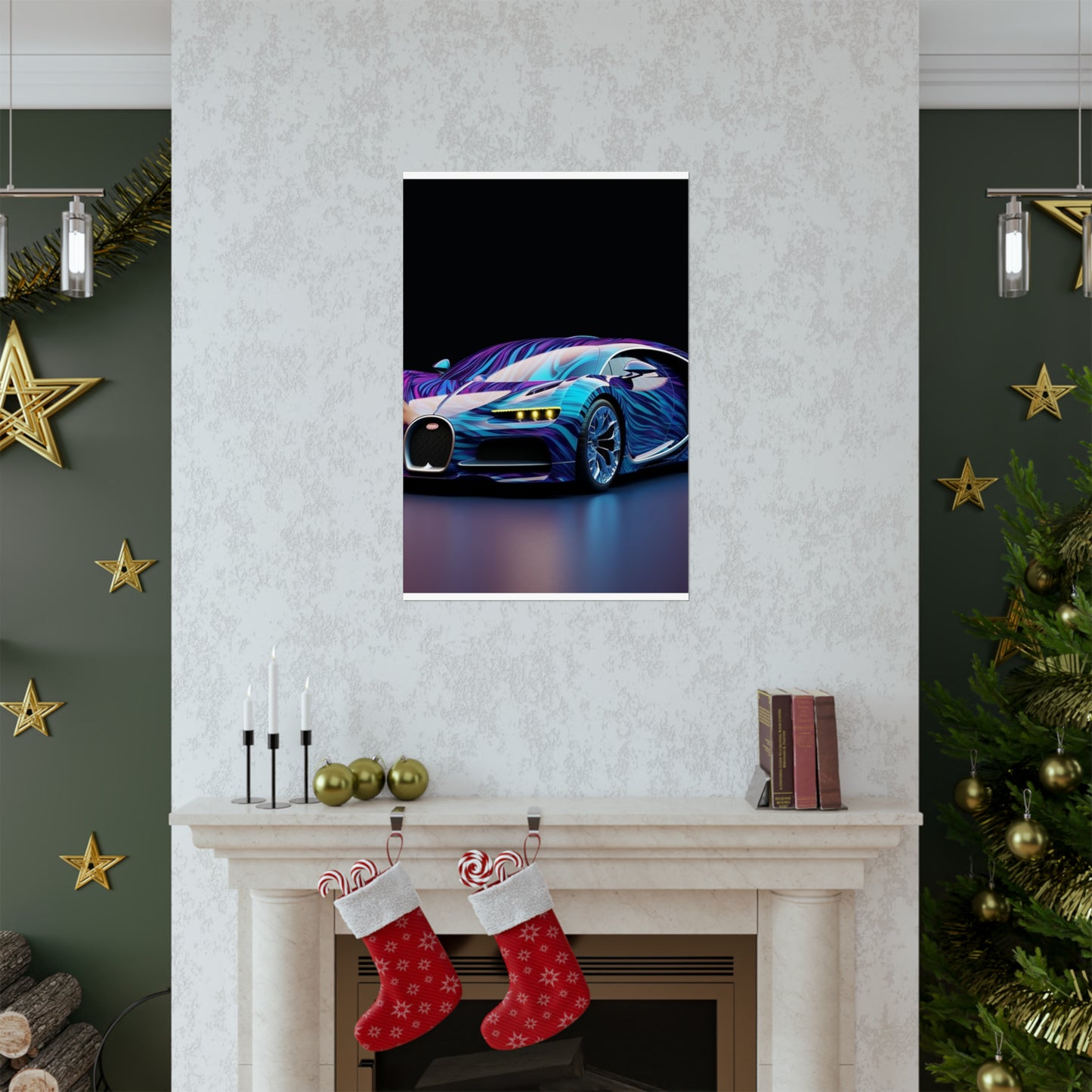 Premium Matte Vertical Posters Bugatti Abstract Flair 3