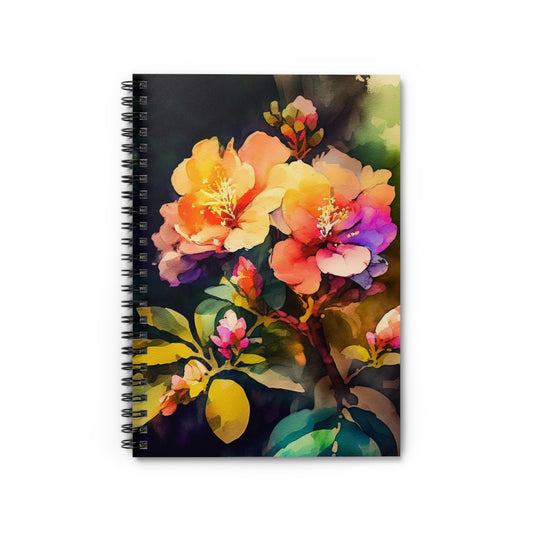 Spiral Notebook - Ruled Line Bright Spring Flowers 2